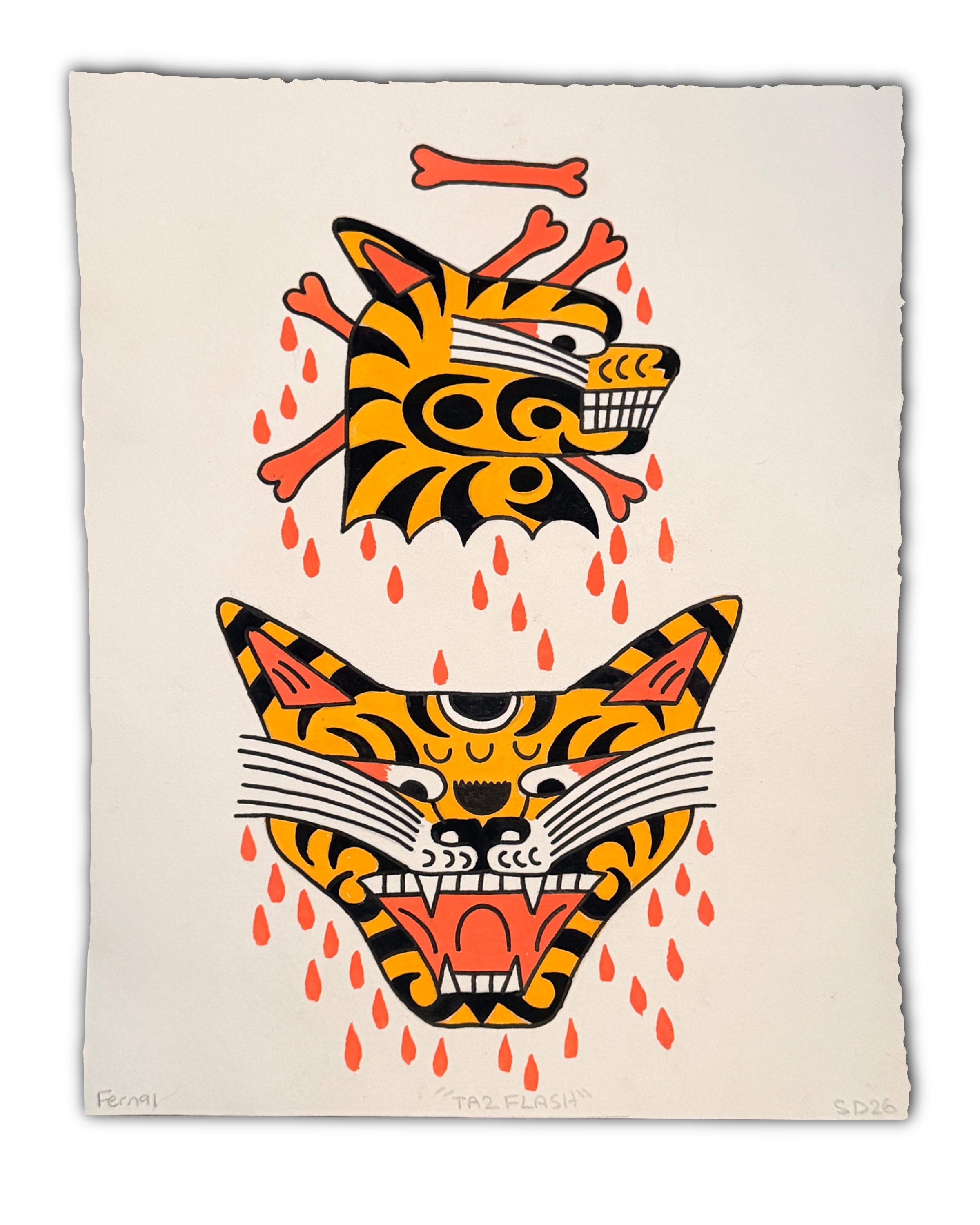 ORIGINAL TIGER PAINTING